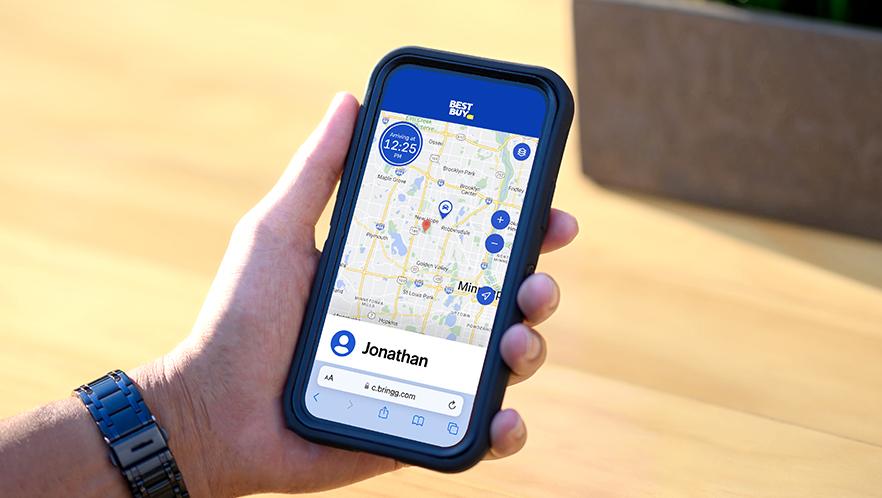 Best Buy real-time delivery tracking