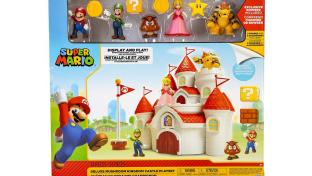 Nintendo Super Mario Deluxe Mushroom Castle Playset With 5 Figures