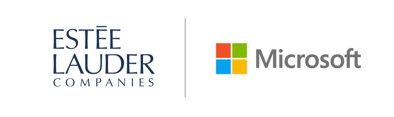 Estee Lauder Microsoft logos