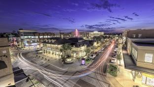 market street at night