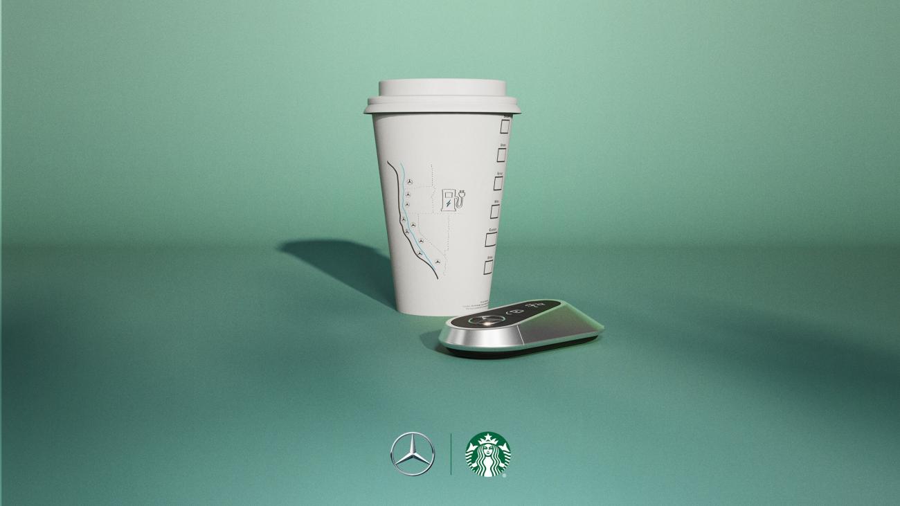 Starbucks and Mercedes-Benz