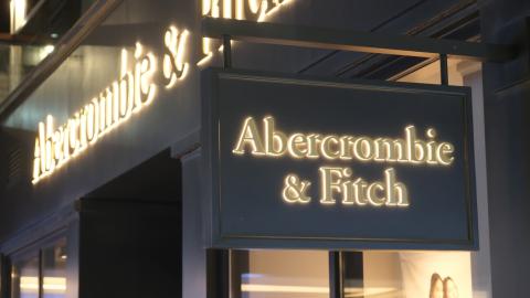 Beijing,China-September 14th 2022: close up Abercrombie Fitch (AF) store sign. American clothing brand; Shutterstock ID 2231144555