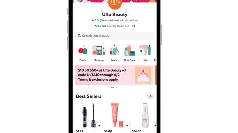 Ulta Beauty on DoorDash app (Graphic: Business Wire)