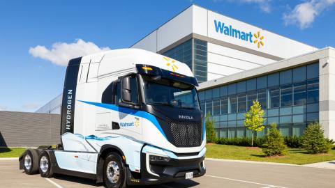 Walmart Canada hydrogen fuel truck