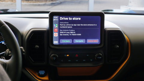 Target Drive Up with Apple Car Play